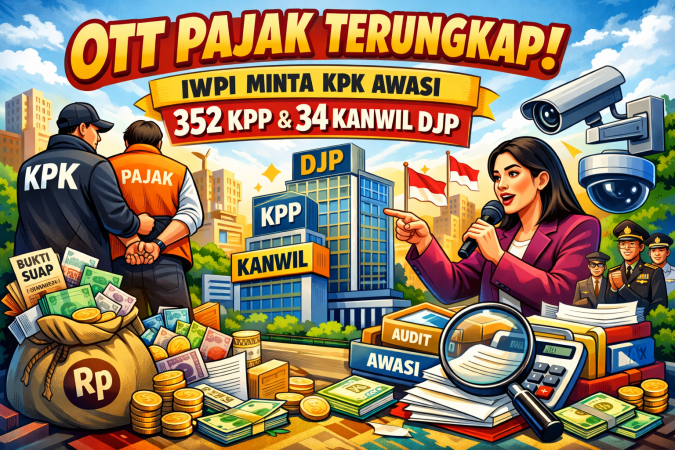 OTT Pajak Terungkap, IWPI Minta KPK Awasi 352 KPP dan 34 Kanwil DJP