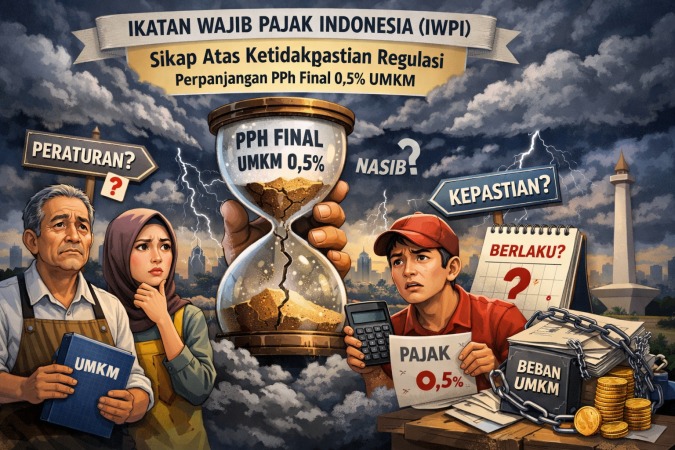 PERNYATAAN SIKAP RESMI IKATAN WAJIB PAJAK INDONESIA (IWPI):  Atas Ketidakpastian Regulasi Perpanjangan PPh Final 0,5% UMKM